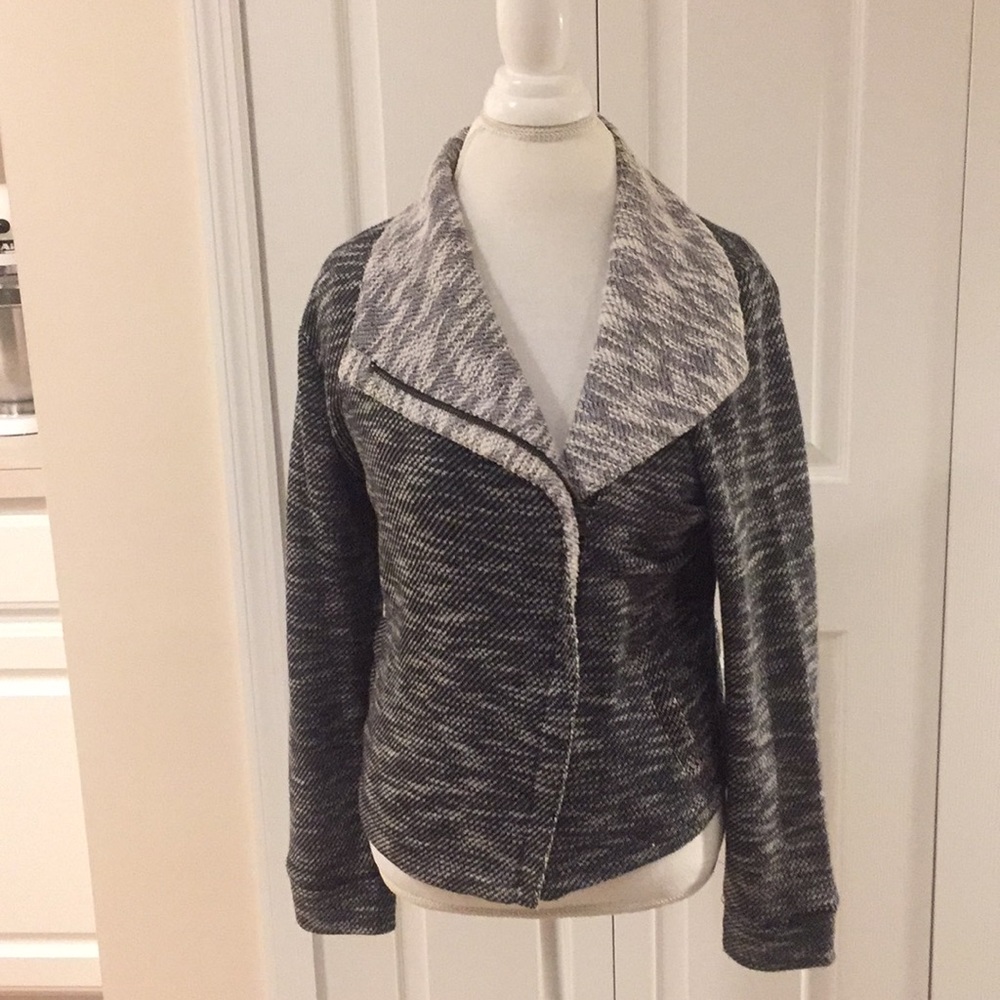 Soft motorcycle jacket sweater